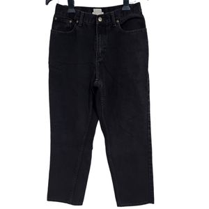 EUC Vintage L. L. Bean Original Fit Relaxed Black Women's Jeans Size 10 Petite
